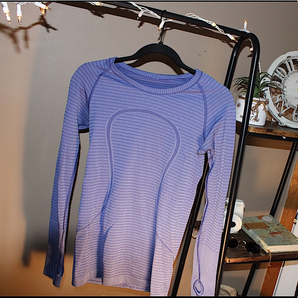 Lululemon Size 6 Purple Long Sleeve